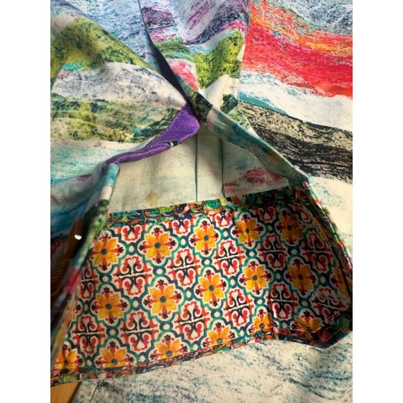 Robert Graham Bedouins Multicolor Summer Sunset Stripe Shirt Size M - Picture 7 of 10